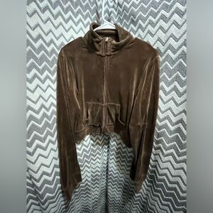 Brand New Brown Velvet Hollister 2 piece